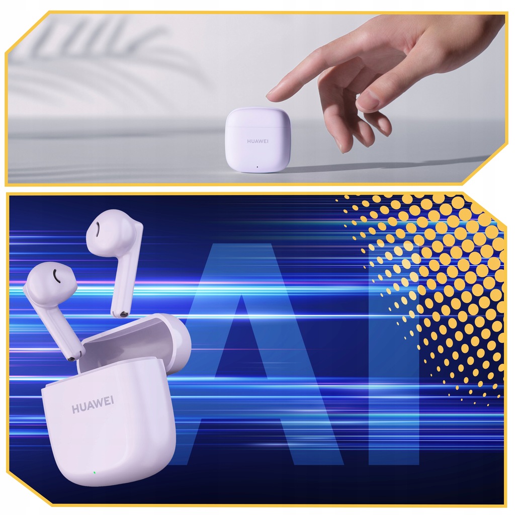SŁUCHAWKI BEZPRZEWODOWE Huawei FreeBuds SE 2 DOUSZNE Bluetooth 5.3 FIOLET Regulacja głośności nie